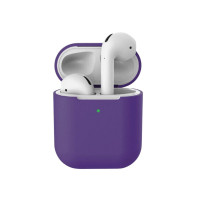 Чохол силіконовий для AirPods 1/2 з мікрофіброю- виноградний Чохол силіконовий для AirPods 1/2 з мікрофіброю- виноградний