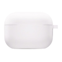 Чохол силіконовий для AirPods 4 з мікрофіброю- білий Чохол силіконовий для AirPods 4 з мікрофіброю- білий