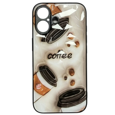 Накладка Prisma Plushie для iPhone 16- кава Накладка Prisma Plushie для iPhone 16- кава