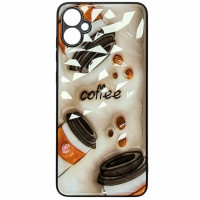 Накладка Prisma Plushie для Samsung A05 / A055- кава Накладка Prisma Plushie для Samsung A05 / A055- кава