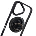 Накладка TPU+PC Metal Ring with Magnetic для iPhone 16- чорний Накладка TPU+PC Metal Ring with Magnetic для iPhone 16- чорний