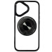 Накладка TPU+PC Metal Ring with Magnetic для iPhone 16- чорний