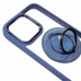 Накладка TPU+PC Metal Ring with Magnetic для iPhone 16 Pro Max- блакитний Накладка TPU+PC Metal Ring with Magnetic для iPhone 16 Pro Max- блакитний