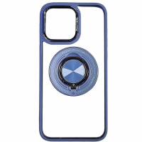 Накладка TPU+PC Metal Ring with Magnetic для iPhone 15 Pro- блакитний Накладка TPU+PC Metal Ring with Magnetic для iPhone 15 Pro- блакитний
