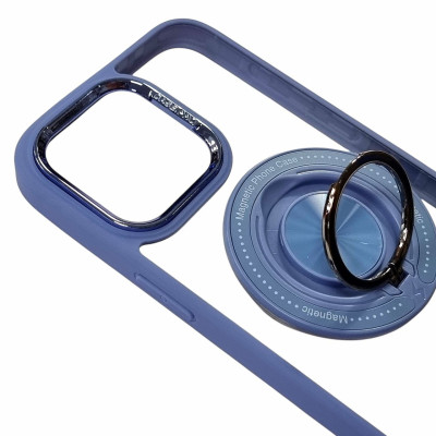 Накладка TPU+PC Metal Ring with Magnetic для iPhone 15 Pro Max- блакитний Накладка TPU+PC Metal Ring with Magnetic для iPhone 15 Pro Max- блакитний