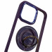 Накладка TPU+PC Metal Ring with Magnetic для iPhone 15 Pro Max- фіолетовий Накладка TPU+PC Metal Ring with Magnetic для iPhone 15 Pro Max- фіолетовий