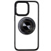 Накладка TPU+PC Metal Ring with Magnetic для iPhone 14- чорний