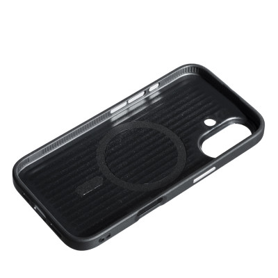 Накладка Carbon with Magnetic для iPhone 16- чорний