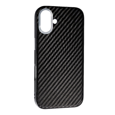 Накладка Carbon with Magnetic для iPhone 16- чорний Накладка Carbon with Magnetic для iPhone 16- чорний