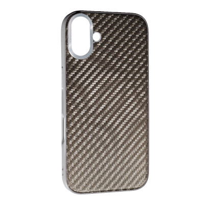 Накладка Carbon with Magnetic для iPhone 16- сірий Накладка Carbon with Magnetic для iPhone 16- сірий