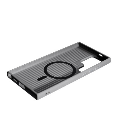 Накладка Carbon with Magnetic для Samsung S24 Ultra- сірий Накладка Carbon with Magnetic для Samsung S24 Ultra- сірий