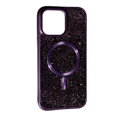 Накладка Diamond with Magnetic для iPhone 14 Pro- темно-фіолетовий Накладка Diamond with Magnetic для iPhone 14 Pro- темно-фіолетовий