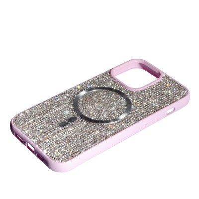 Накладка Diamond with Magnetic для iPhone 14 Pro Max- рожевий Накладка Diamond with Magnetic для iPhone 14 Pro Max- рожевий