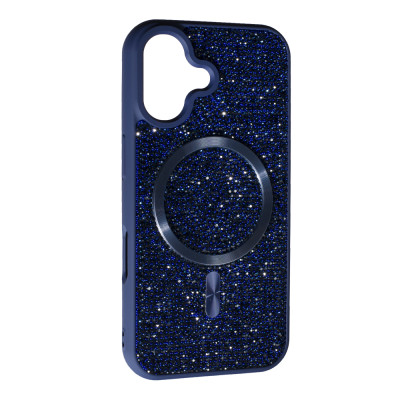 Накладка Diamond with Magnetic для iPhone 16- темно-синій Накладка Diamond with Magnetic для iPhone 16- темно-синій