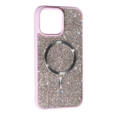 Накладка Diamond with Magnetic для iPhone 16 Pro- рожевий Накладка Diamond with Magnetic для iPhone 16 Pro- рожевий
