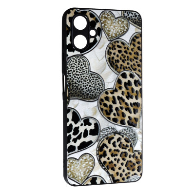 Накладка Fashion Mix 2025 для Samsung A06- Leopard Hearts Накладка Fashion Mix 2025 для Samsung A06- Leopard Hearts