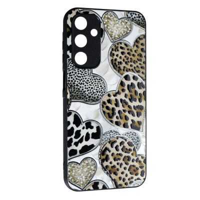 Накладка Fashion Mix 2025 для Samsung A25- Leopard Hearts Накладка Fashion Mix 2025 для Samsung A25- Leopard Hearts