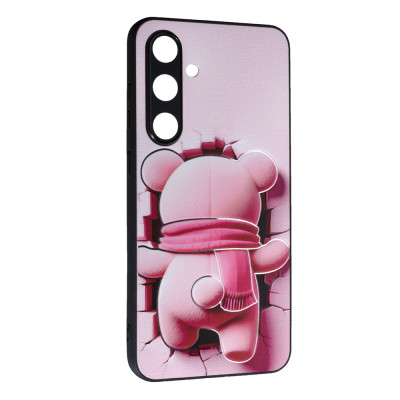 Накладка Fashion Mix 2025 для Samsung S24 FE- Pink Bear Накладка Fashion Mix 2025 для Samsung S24 FE- Pink Bear