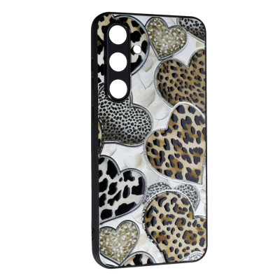 Накладка Fashion Mix 2025 для Samsung S25 Plus- Leopard Hearts Накладка Fashion Mix 2025 для Samsung S25 Plus- Leopard Hearts