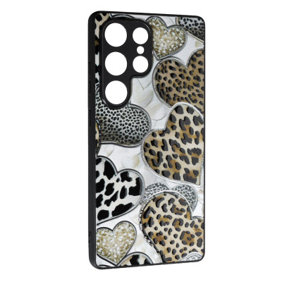 Накладка Fashion Mix 2025 для Samsung S25 Ultra- Leopard Hearts Накладка Fashion Mix 2025 для Samsung S25 Ultra- Leopard Hearts