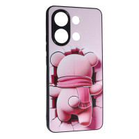 Накладка Fashion Mix 2025 для Xiaomi Redmi Note 13 4G- Pink Bear