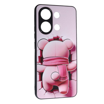 Накладка Fashion Mix 2025 для Xiaomi Redmi Note 13 4G- Pink Bear Накладка Fashion Mix 2025 для Xiaomi Redmi Note 13 4G- Pink Bear