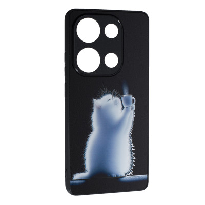 Накладка Fashion Mix 2025 для Xiaomi Redmi Note 13 Pro 4G / Poco M6 Pro 4G / Redmi Note 14s- White Cat Накладка Fashion Mix 2025 для Xiaomi Redmi Note 13 Pro 4G / Poco M6 Pro 4G / Redmi Note 14s- White Cat