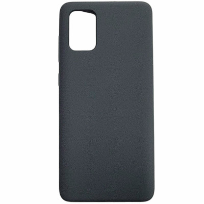 Накладка (з мікрофіброю) Silicone Cover Lakshmi для Samsung A71- темно-сірий