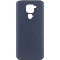 Накладка (з мікрофіброю) Silicone Cover Lakshmi для Xiaomi Redmi Note 9- темно-синій
