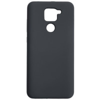 Накладка (з мікрофіброю) Silicone Cover Lakshmi для Xiaomi Redmi Note 9- темно-сірий