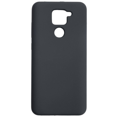 Накладка (з мікрофіброю) Silicone Cover Lakshmi для Xiaomi Redmi Note 9- темно-сірий