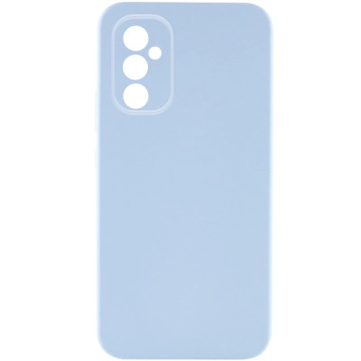 Накладка (з мікрофіброю) Silicone Cover Lakshmi Full Camera для Samsung A56 5G- небесно-блакитний