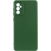 Накладка (з мікрофіброю) Silicone Cover Lakshmi Full Camera для Samsung A56 5G- темно-зелений