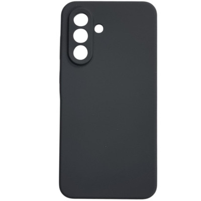 Накладка (з мікрофіброю) Silicone Cover Lakshmi Full Camera для Samsung A56 5G- темно-сірий
