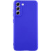 Накладка (з мікрофіброю) Silicone Cover Lakshmi Full Camera для Samsung S21 FE- ультра-синій