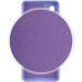 Накладка (з мікрофіброю) Silicone Cover Lakshmi Full Camera для Samsung S25 Ultra- бузковий