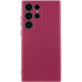 Накладка (з мікрофіброю) Silicone Cover Lakshmi Full Camera для Samsung S25 Ultra- марсала