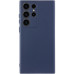 Накладка (з мікрофіброю) Silicone Cover Lakshmi Full Camera для Samsung S25 Ultra- темно-синій
