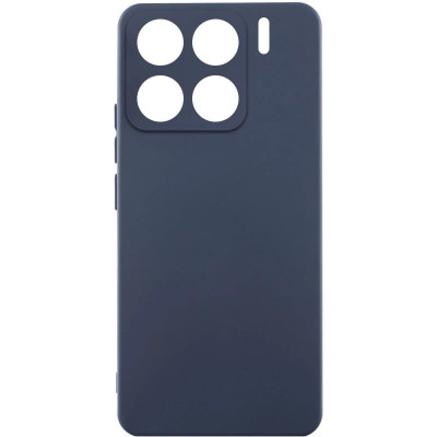 Накладка (з мікрофіброю) Silicone Cover Lakshmi Full Camera для Xiaomi 15- темно-синій