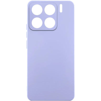 Накладка (з мікрофіброю) Silicone Cover Lakshmi Full Camera для Xiaomi 15- бузковий