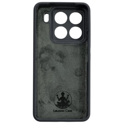Накладка (з мікрофіброю) Silicone Cover Lakshmi Full Camera для Xiaomi 15- темно-сірий