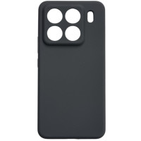 Накладка (з мікрофіброю) Silicone Cover Lakshmi Full Camera для Xiaomi 15- темно-сірий