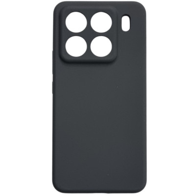 Накладка (з мікрофіброю) Silicone Cover Lakshmi Full Camera для Xiaomi 15- темно-сірий