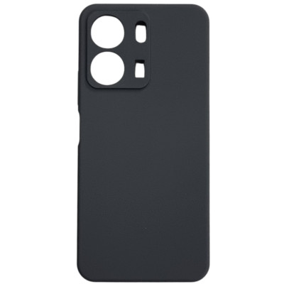 Накладка (з мікрофіброю) Silicone Cover Lakshmi Full Camera для Xiaomi Redmi 13C 4G / Poco C65- темно-сірий
