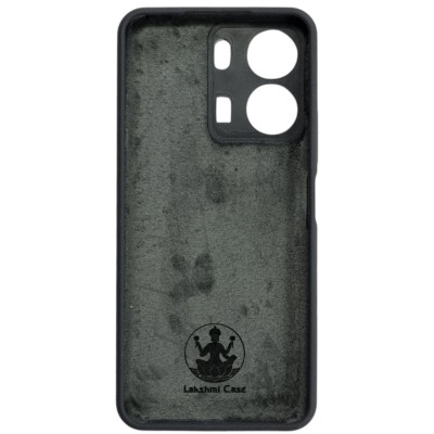 Накладка (з мікрофіброю) Silicone Cover Lakshmi Full Camera для Xiaomi Redmi 13C 4G / Poco C65- темно-сірий