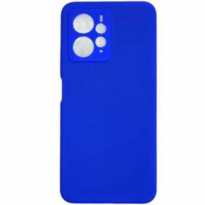 Накладка (з мікрофіброю) Silicone Cover Lakshmi Full Camera для Xiaomi Redmi Note 12 4G- ультра-синій