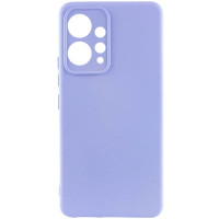 Накладка (з мікрофіброю) Silicone Cover Lakshmi Full Camera для Xiaomi Redmi Note 12 4G- бузковий