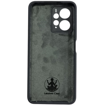 Накладка (з мікрофіброю) Silicone Cover Lakshmi Full Camera для Xiaomi Redmi Note 12 4G- темно-сірий