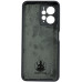 Накладка (з мікрофіброю) Silicone Cover Lakshmi Full Camera для Xiaomi Redmi Note 12 4G- темно-сірий