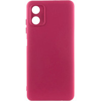 Накладка (з мікрофіброю) GETMAN Liquid Silk Full Camera для Motorola Moto G04 / G04s / E14- марсала Накладка (з мікрофіброю) GETMAN Liquid Silk Full Camera для Motorola Moto G04 / G04s / E14- марсала